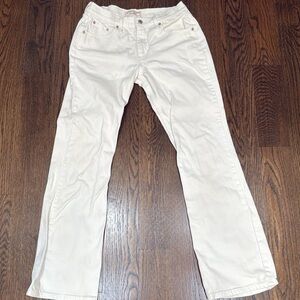 VTG Levi Strauss Signature White Jeans Stretch Boot Cut Size 10